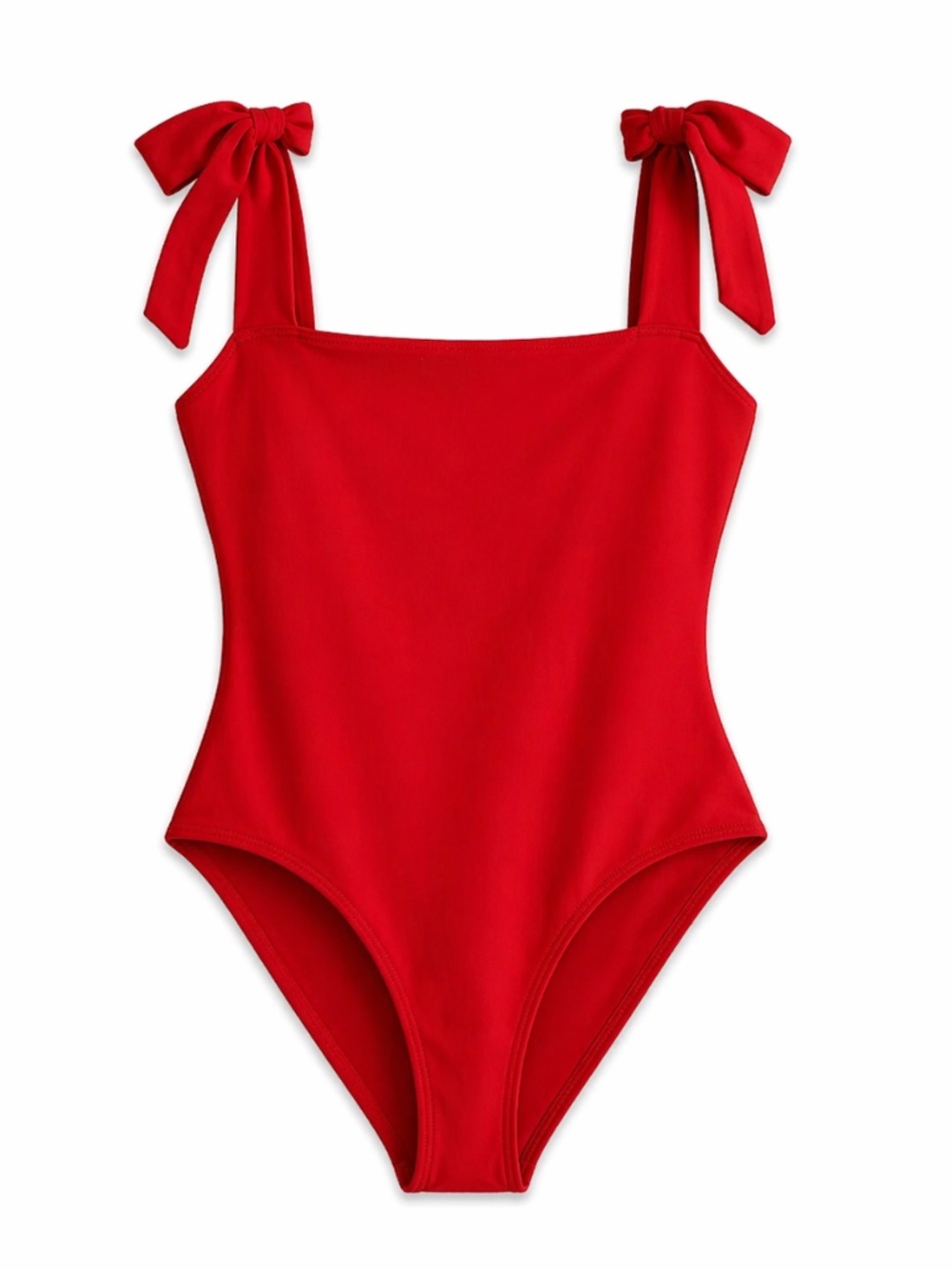4/$20➡️ Zaful Swim Red One-Piece Swimsuit with Tie Straps – Size 4 (Small) GUC